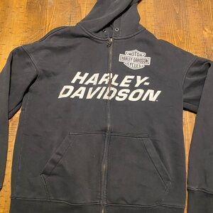 Harley-Davidson Black Zip-Up Hoodie